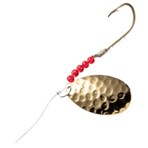 Little-Joe Red Devil Spinner - #4 - Hammered Gold