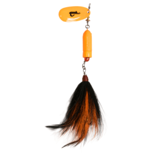 Livingston Lures EBS Spinner 100 - Hot Orange Black