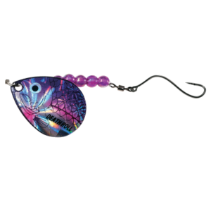 Cabela's Fisherman Series Death Roll Walleye Spinner Rig - Purple Silver - #4